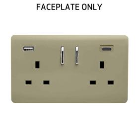 Champagne Gold Spare Plate Wiring Accessories Trendi Decorative Screwless